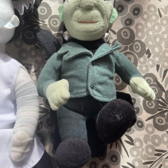 1999 Stuffins Frankenstein & Bride Universal Studios Monsters 9" Plush w/Glove - Picture 4 of 7